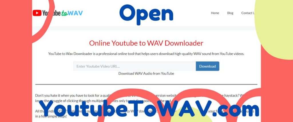 YouTube to WAV Downloader - step 02