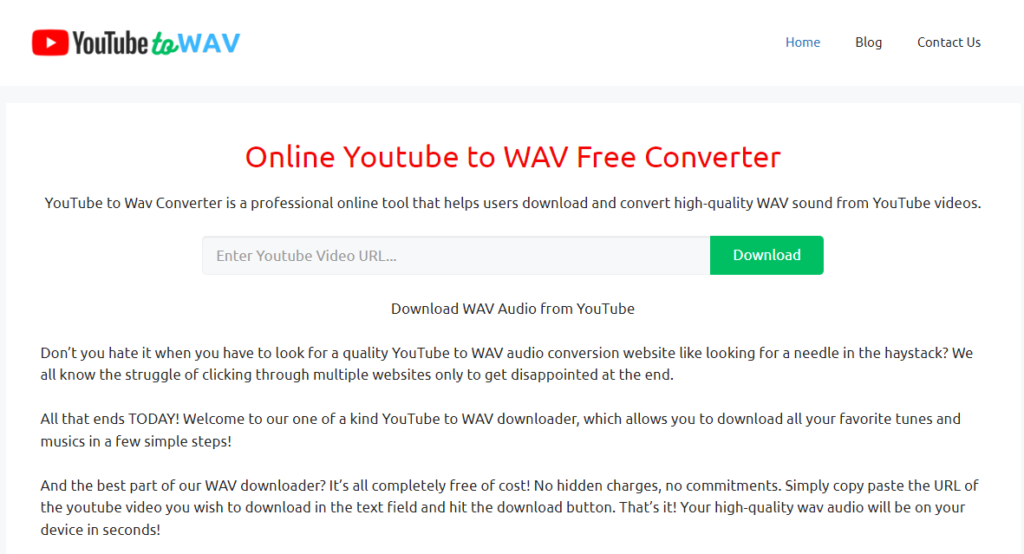 Best 5 Online YouTube to Wav Converter 2023 - YouTubetoWAV.com